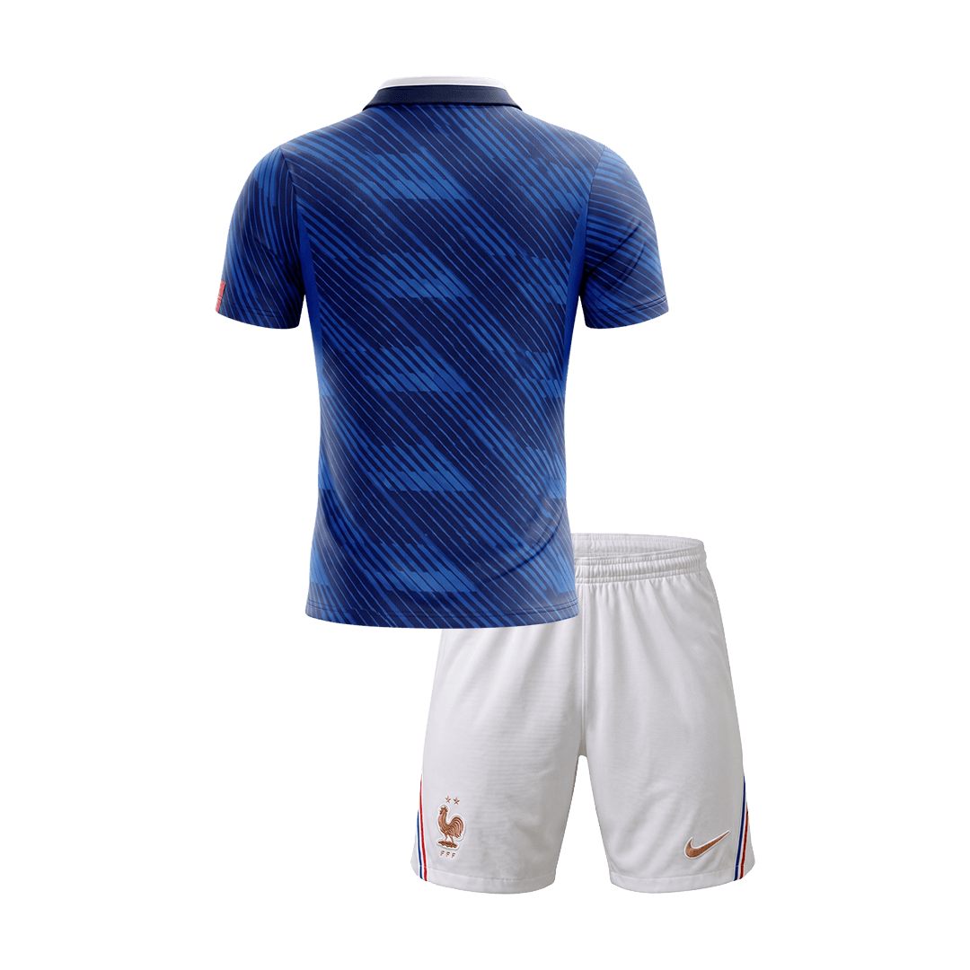 France Domicile Maillot Kit 2026 Bleu Enfant
