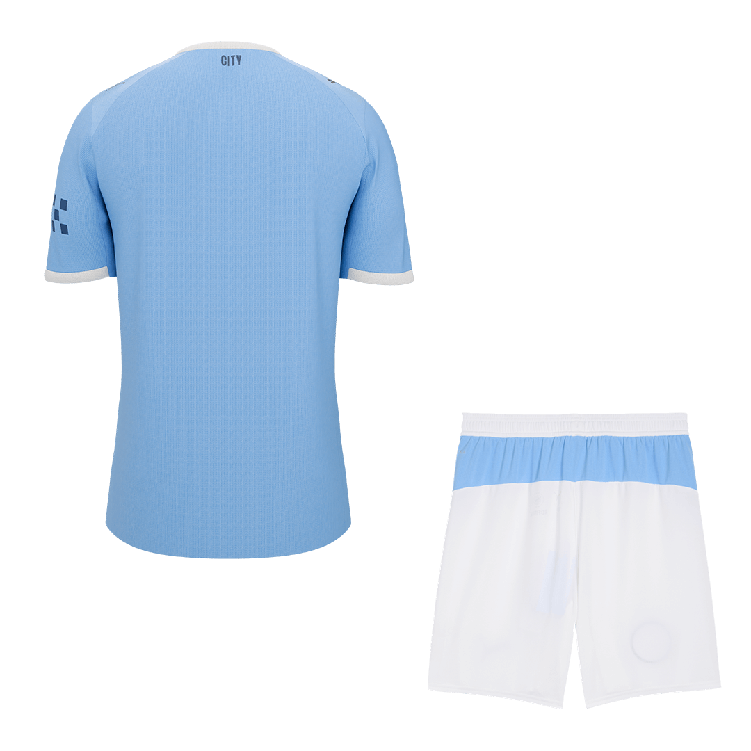Men Manchester City Domicile Maillot Kit 2025/26 Bleu - Super