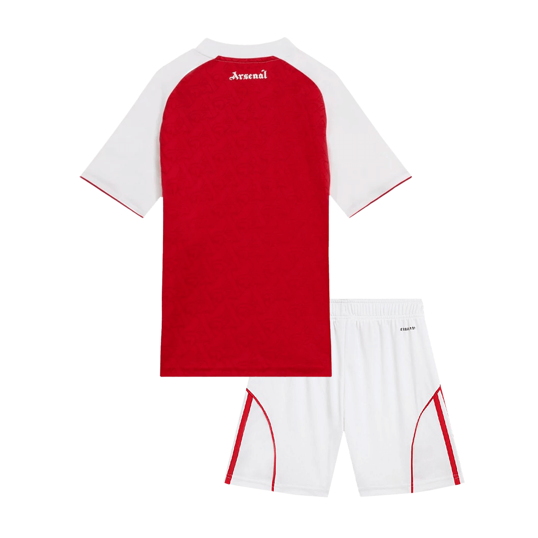 Arsenal Domicile Maillot Kit 2025/26 Enfant Rouge