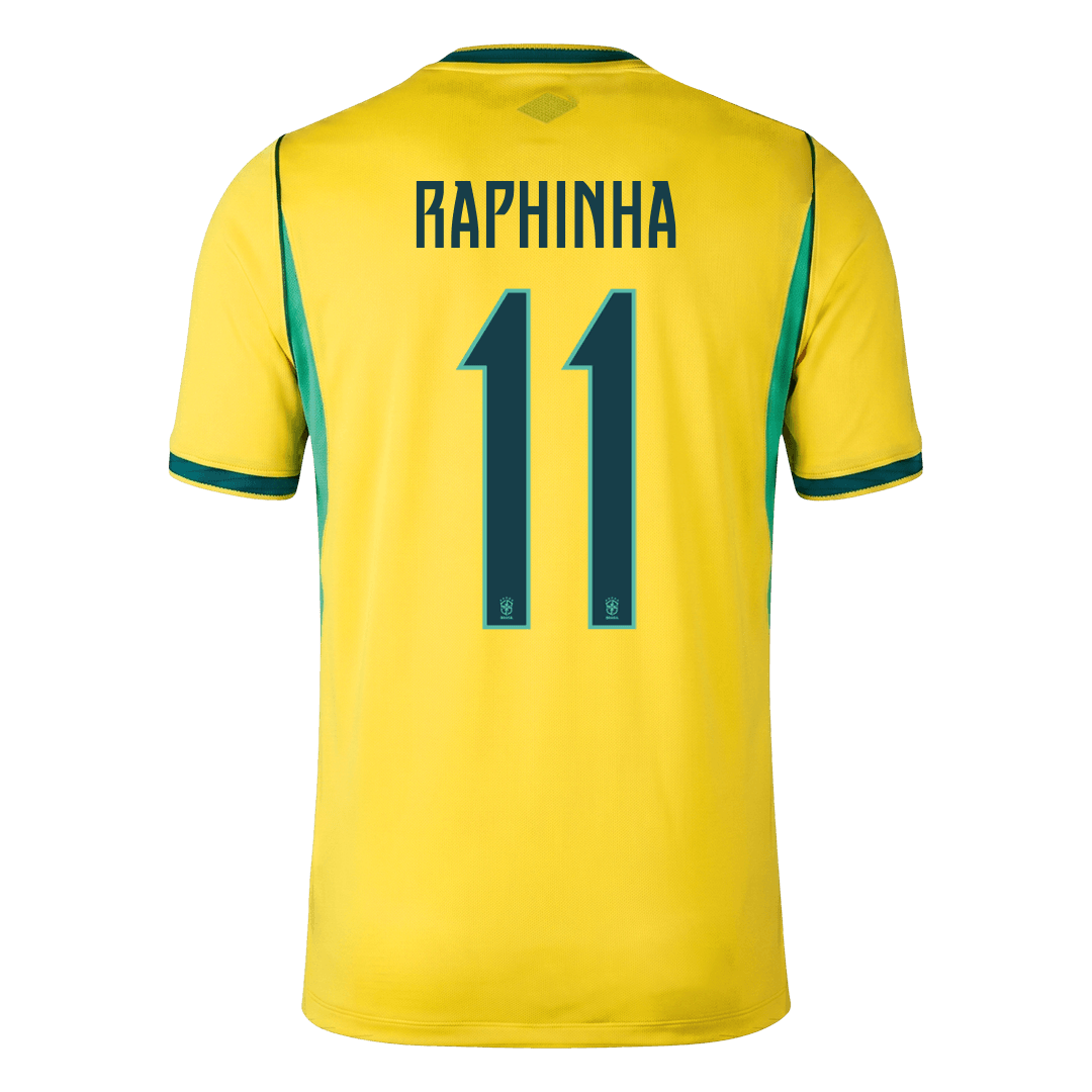 RAPHINHA #11 Brésil Domicile Maillot 2026 Jaune