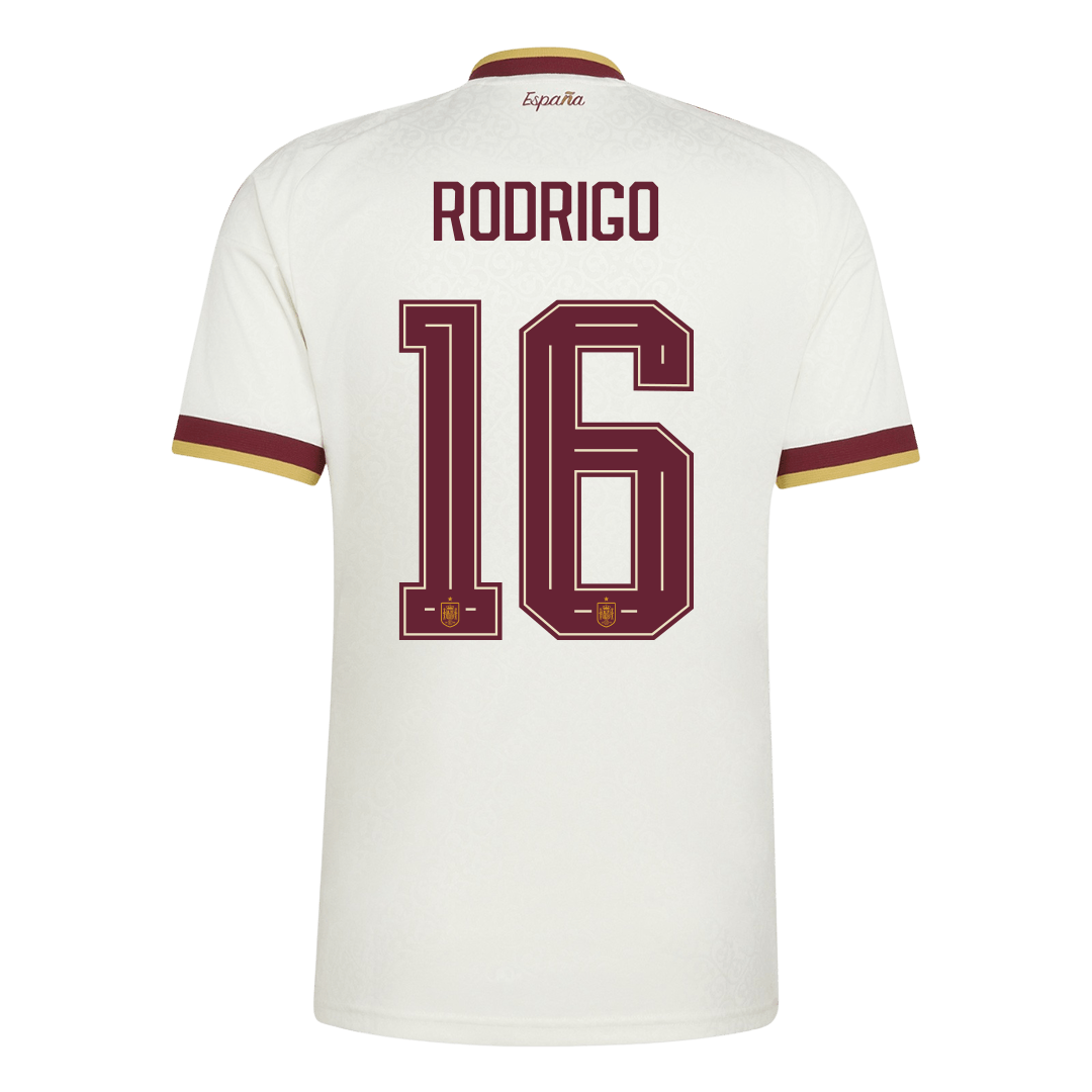 RODRIGO #16 Espagne Extérieur Maillot 2026 Blanc
