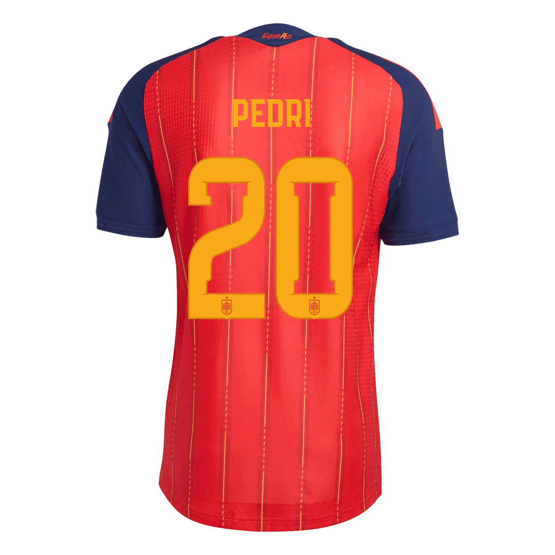 PEDRI #20 Espagne Domicile Maillot 2026 Rouge Joueur
