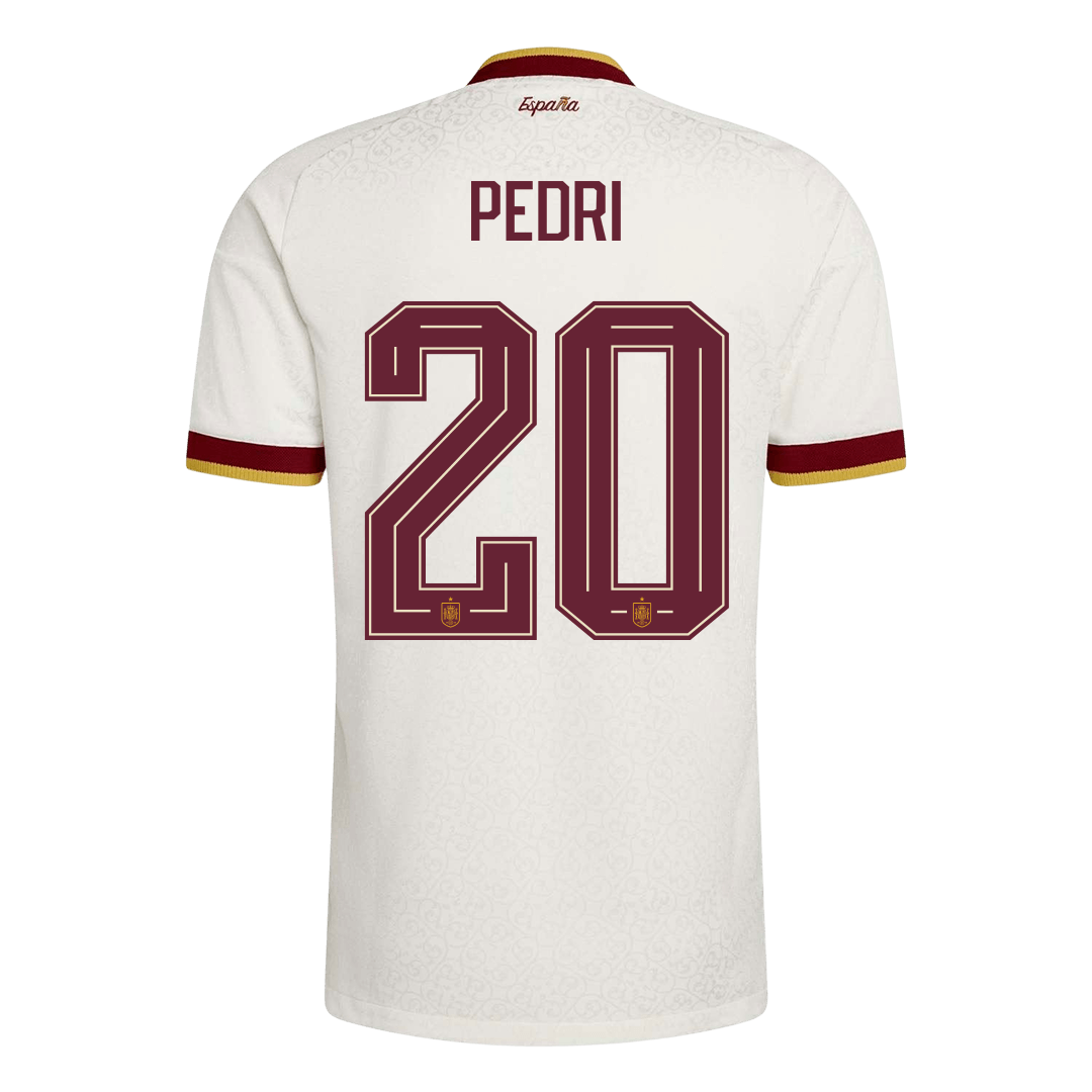 PEDRI #20 Espagne Extérieur Maillot 2026 Blanc Joueur