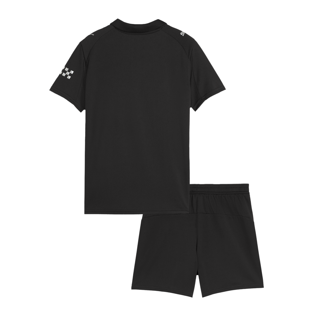 Manchester City Extérieur Maillot Kit 2025/26 Enfant Noir