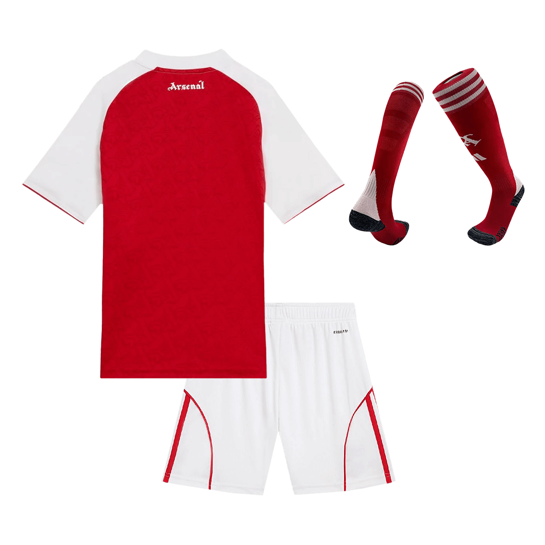 Arsenal Domicile Maillot Kit 2025/26 Enfant Rouge