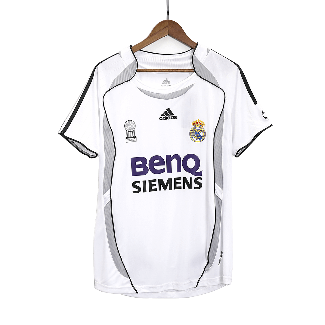 Retro Real Madrid Domicile Maillot 2006/07 Blanc
