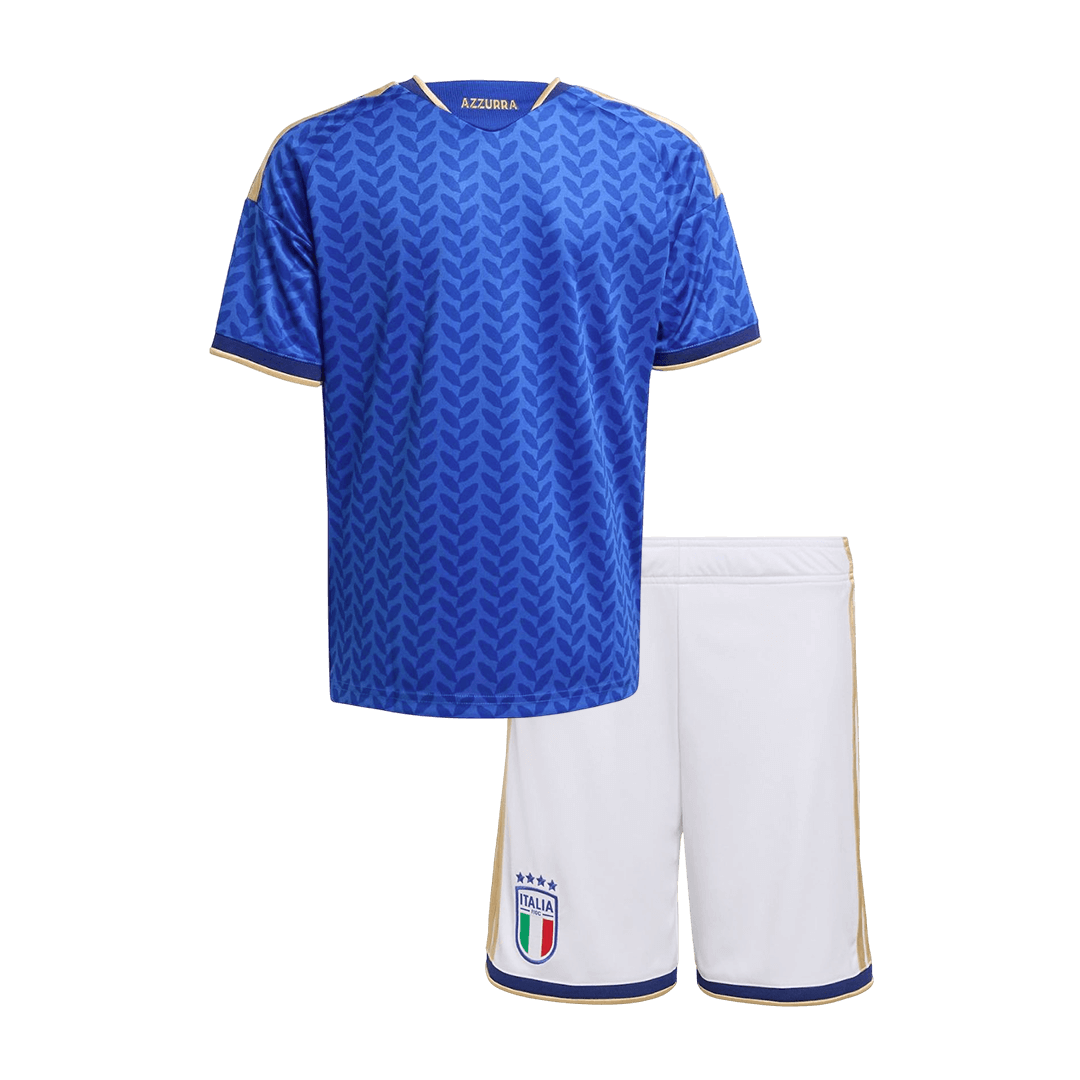 Italie Domicile Maillot Kit 2026 Enfant Bleu