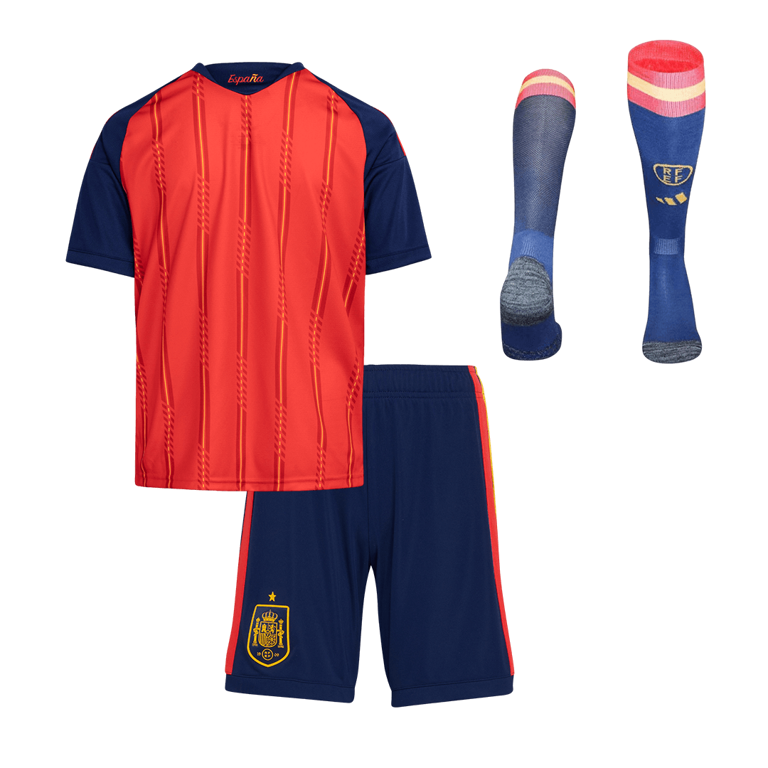 Espagne Domicile Maillot Kit 2026 Enfant Rouge - Super