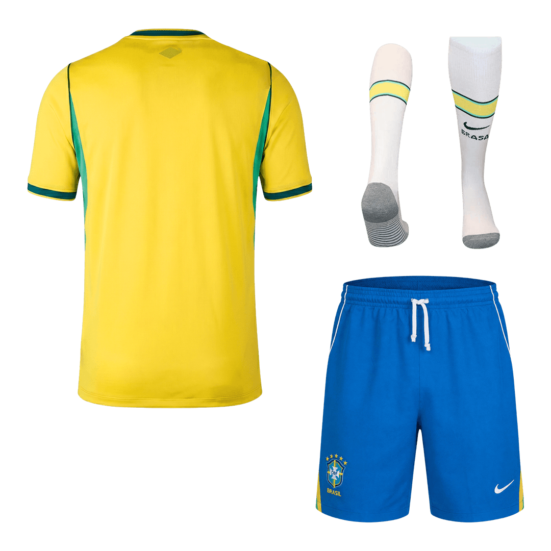 Brésil Domicile Maillot Kit 2026 Jaune