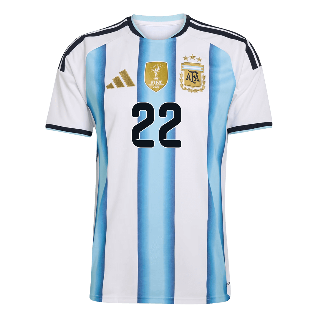 L.MARTÍNEZ #22 Argentine Domicile Maillot 2026 Blue&White - Super