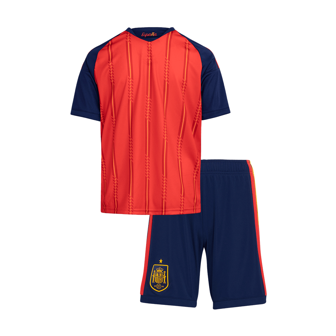Espagne Domicile Maillot Kit 2026 Enfant Rouge - Super