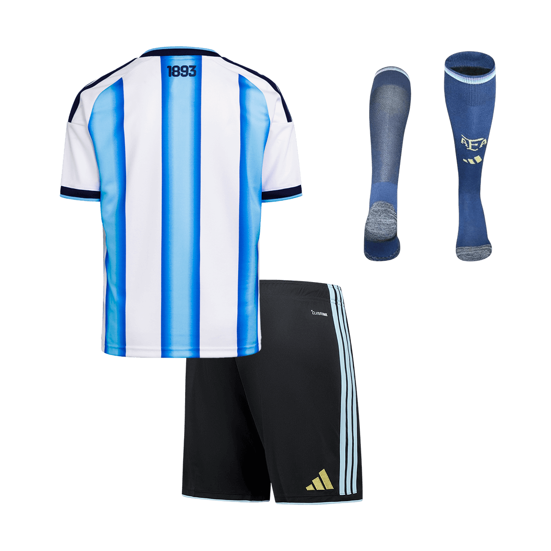 Argentine Domicile Maillot Kit 2026 Enfant Blue&White