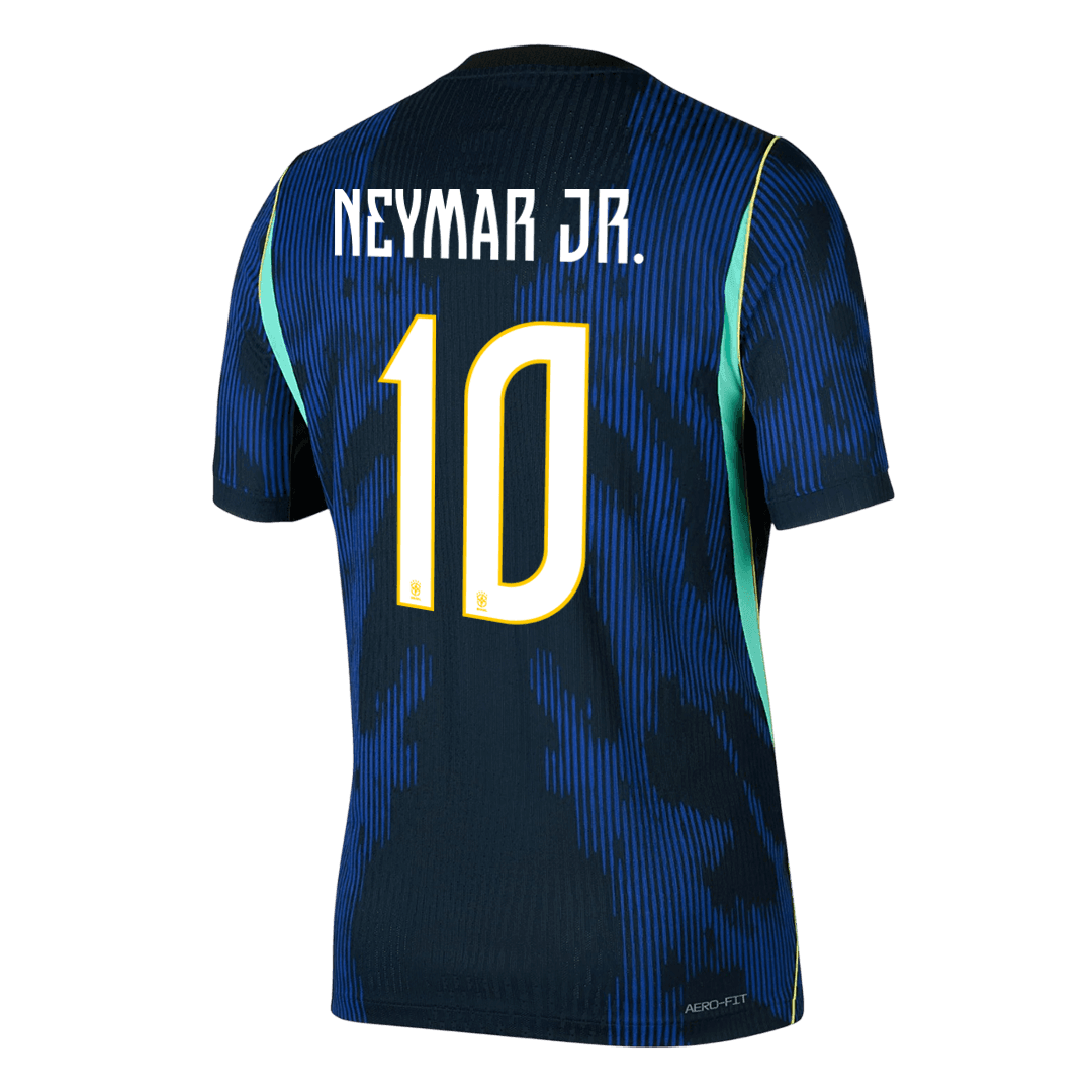 NEYMAR JR. #10 Brésil Extérieur Maillot 2026 Bleu marine Joueur