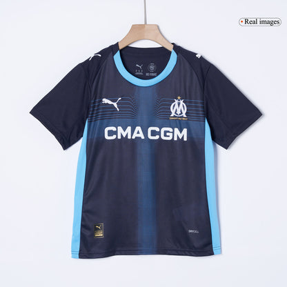 Olympique de Marseille Extérieur Maillot Kit 2025/26 Enfant Bleu marine