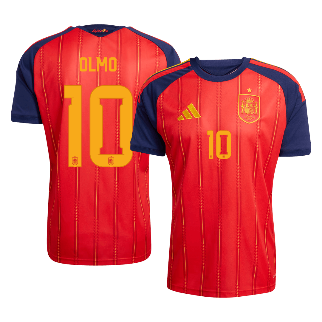 OLMO #10 Espagne Domicile Maillot 2026 Rouge - Super