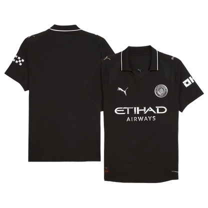 Manchester City Extérieur Maillot 2025/26 Noir Joueur