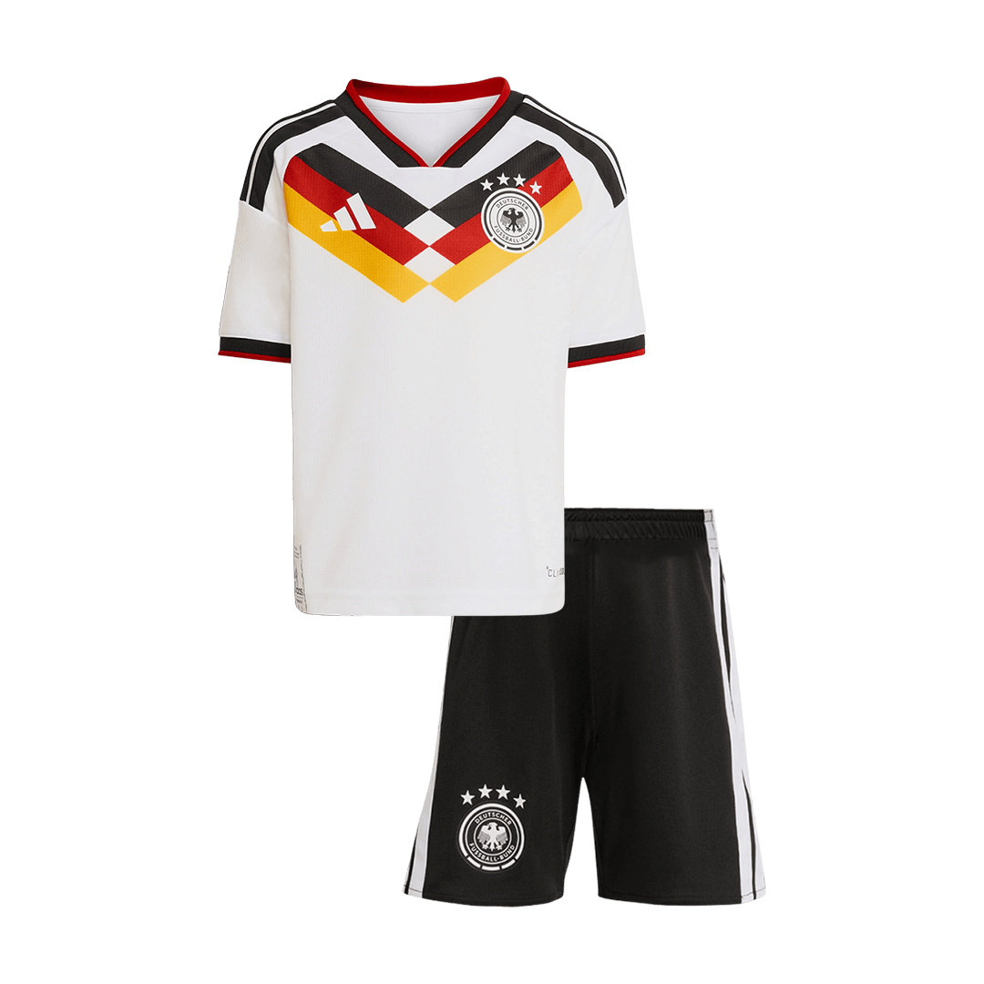 Allemagne Domicile Maillot Kit 2026 Enfant Blanc
