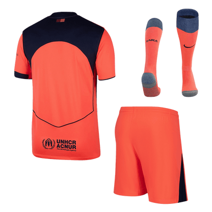 Barcelone Third Maillot Kit 2025/26 Orange