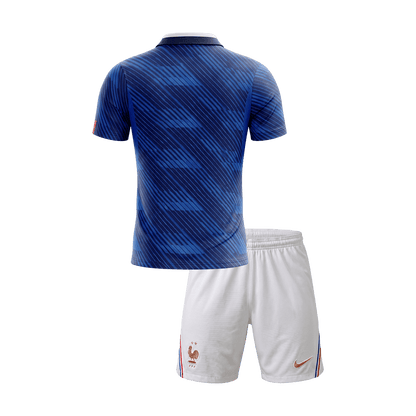 France Domicile Maillot Kit 2026 Bleu Enfant