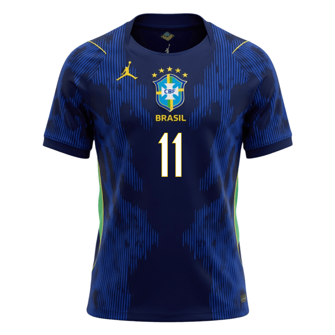 RAPHINHA #11 Brésil Extérieur Maillot 2026 Bleu marine