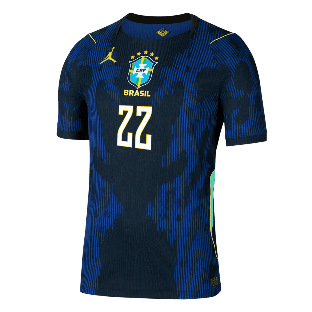 JOÃO PEDRO #22 Brésil Extérieur Maillot 2026 Bleu marine Joueur