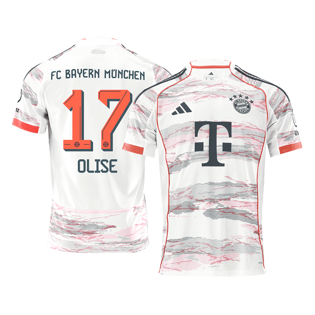 OLISE #17 Bayern Munich Extérieur Maillot 2025/26 Blanc