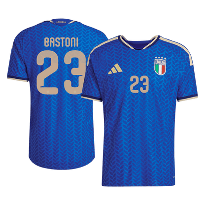 BASTONI #23 Italie Domicile Maillot 2026 Bleu Joueur