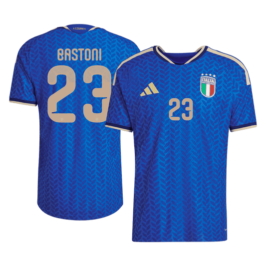 BASTONI #23 Italie Domicile Maillot 2026 Bleu Joueur