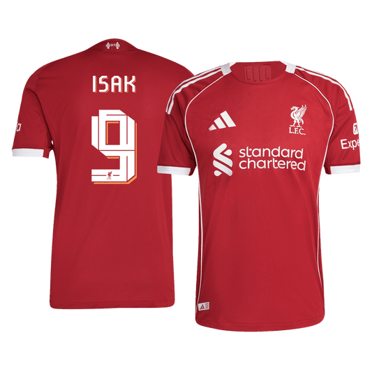 ISAK #9 Liverpool Domicile Maillot 2025/26 Rouge Joueur - UCL