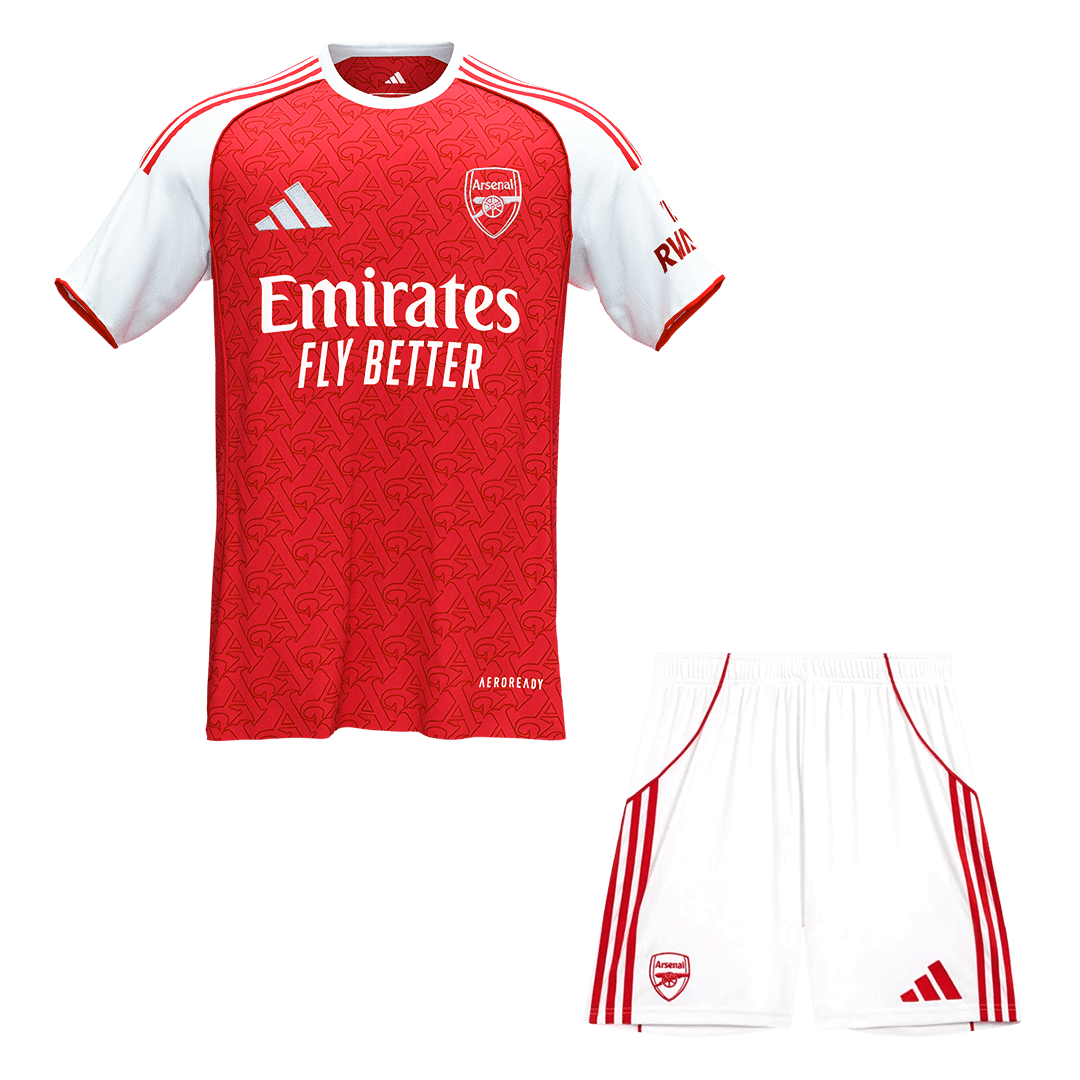 Men Arsenal Domicile Maillot Kit 2025/26 Rouge - Super
