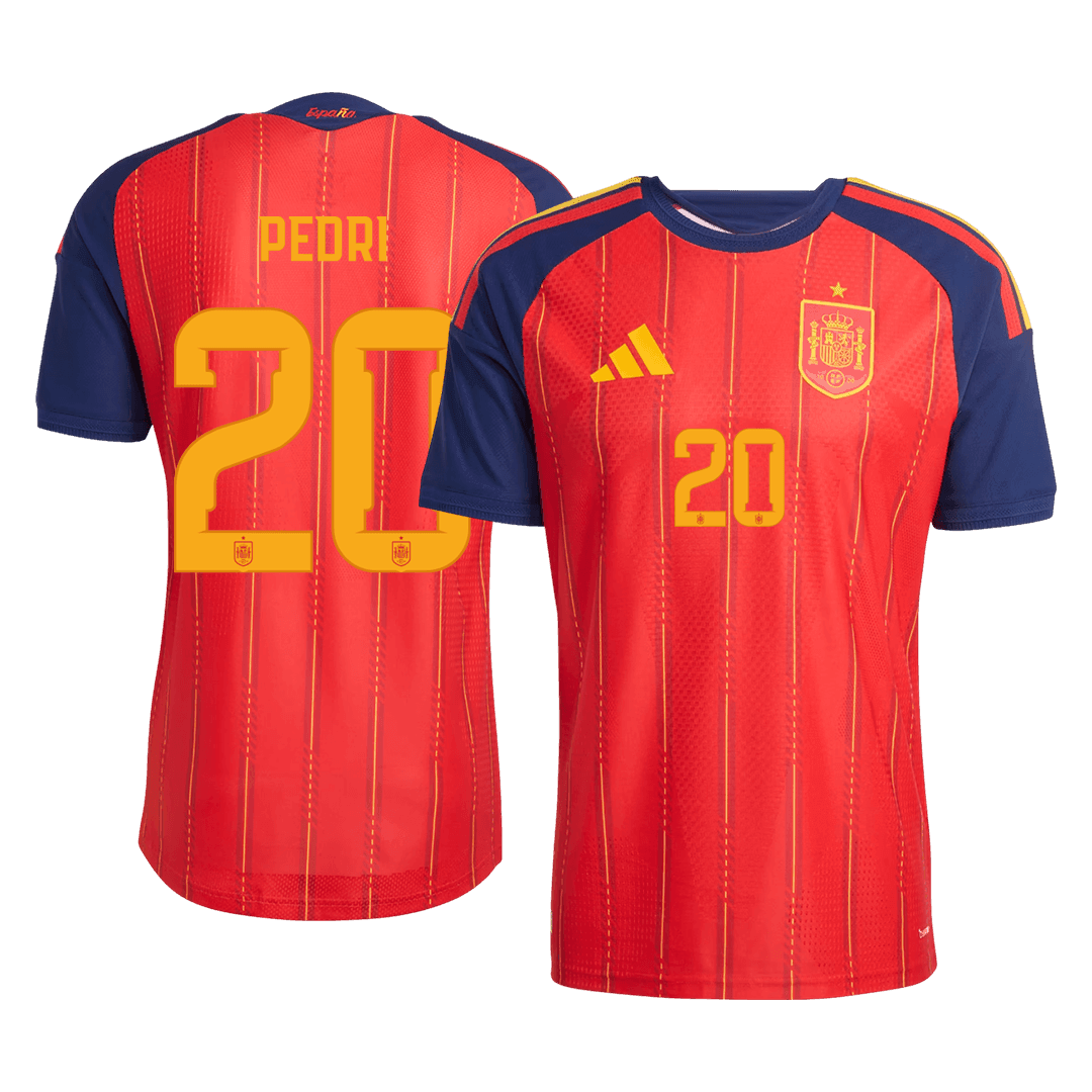 PEDRI #20 Espagne Domicile Maillot 2026 Rouge Joueur