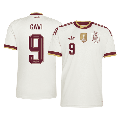 GAVI #9 Espagne Extérieur Maillot 2026 Blanc