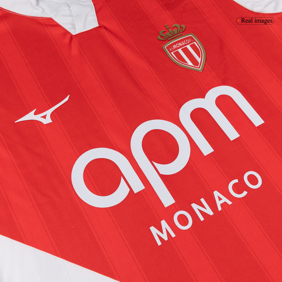 AS Monaco Domicile Maillot 2025/26 Rouge&Blanc Grande Taille