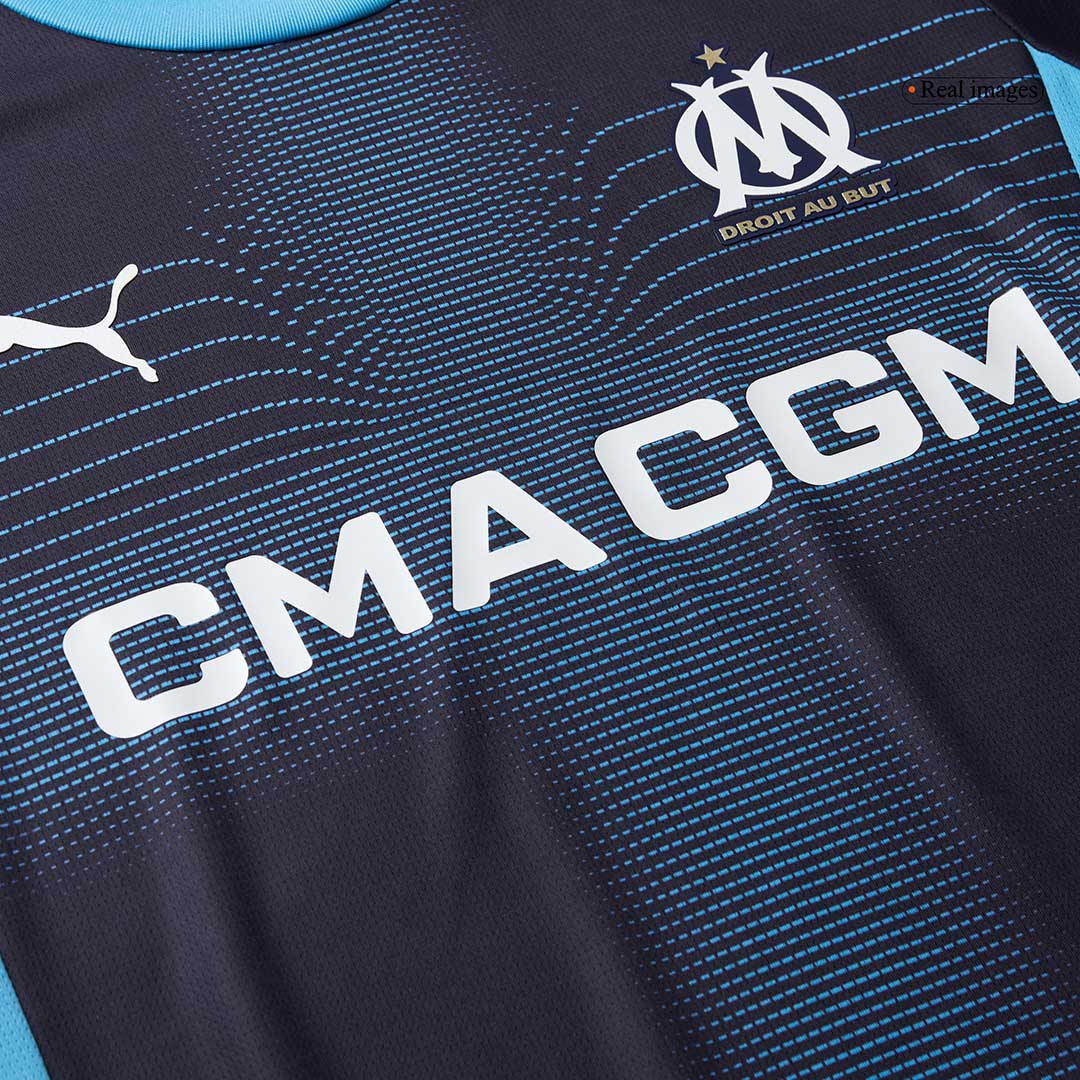 Olympique de Marseille Extérieur Maillot 2025/26 Bleu marine Grande Taille