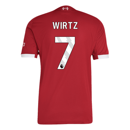 WIRTZ #7 Liverpool Domicile Maillot 2025/26 Rouge Joueur
