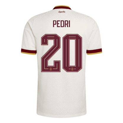 PEDRI #20 Espagne Extérieur Maillot 2026 Blanc Joueur