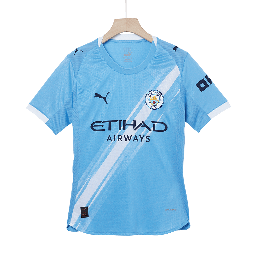 Manchester City Domicile Maillot 2025/26 Bleu Joueur