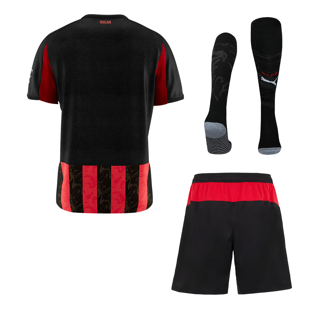 Men AC Milan Domicile Maillot Kit 2025/26 Rouge&Noir - Super