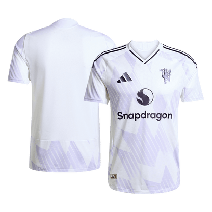 Manchester United Extérieur Maillot 2025/26 Blanc Joueur