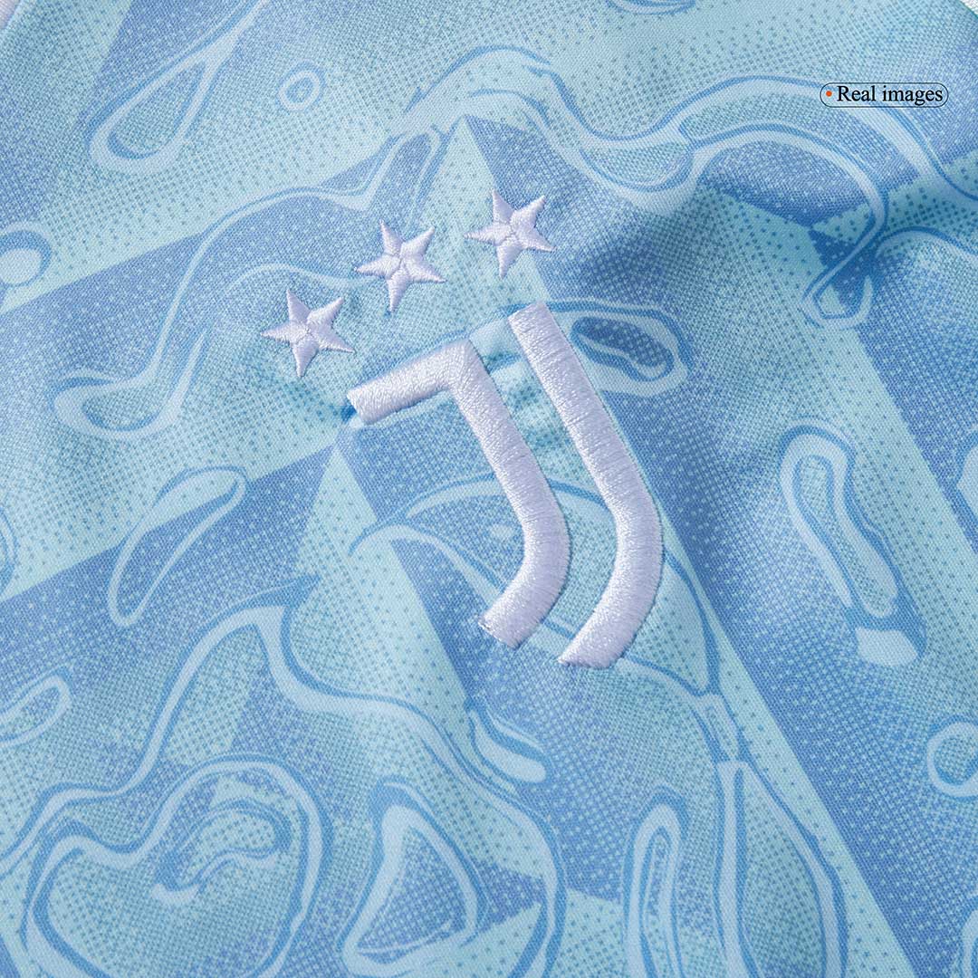 Juventus Extérieur Maillot 2025/26 Bleu Grande Taille