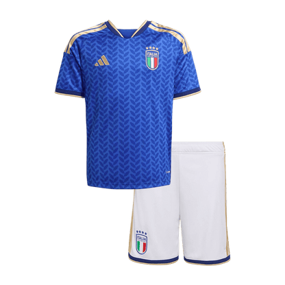 Italie Domicile Maillot Kit 2026 Enfant Bleu