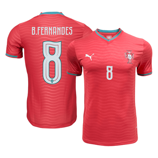 B.FERNANDES #8 Portugal Domicile Maillot 2026 Rouge Joueur