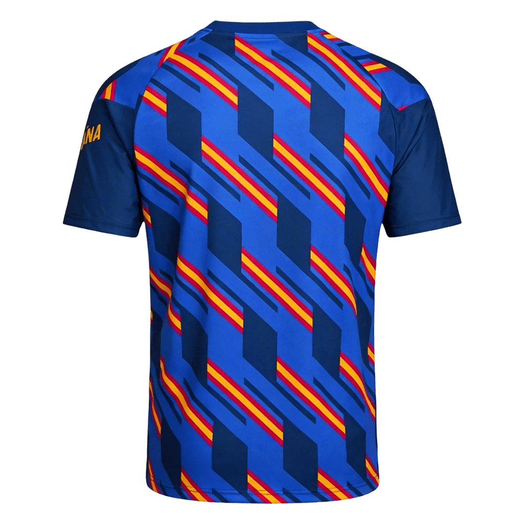 Espagne Pre-Match Maillot 2026 Bleu marine Grande Taille