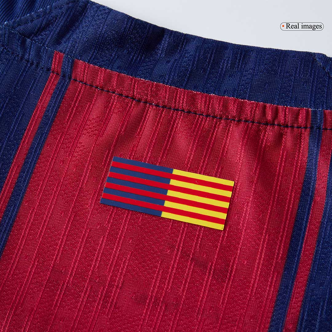 Barcelone Domicile Maillot 2025/26 Rouge&Bleu Joueur