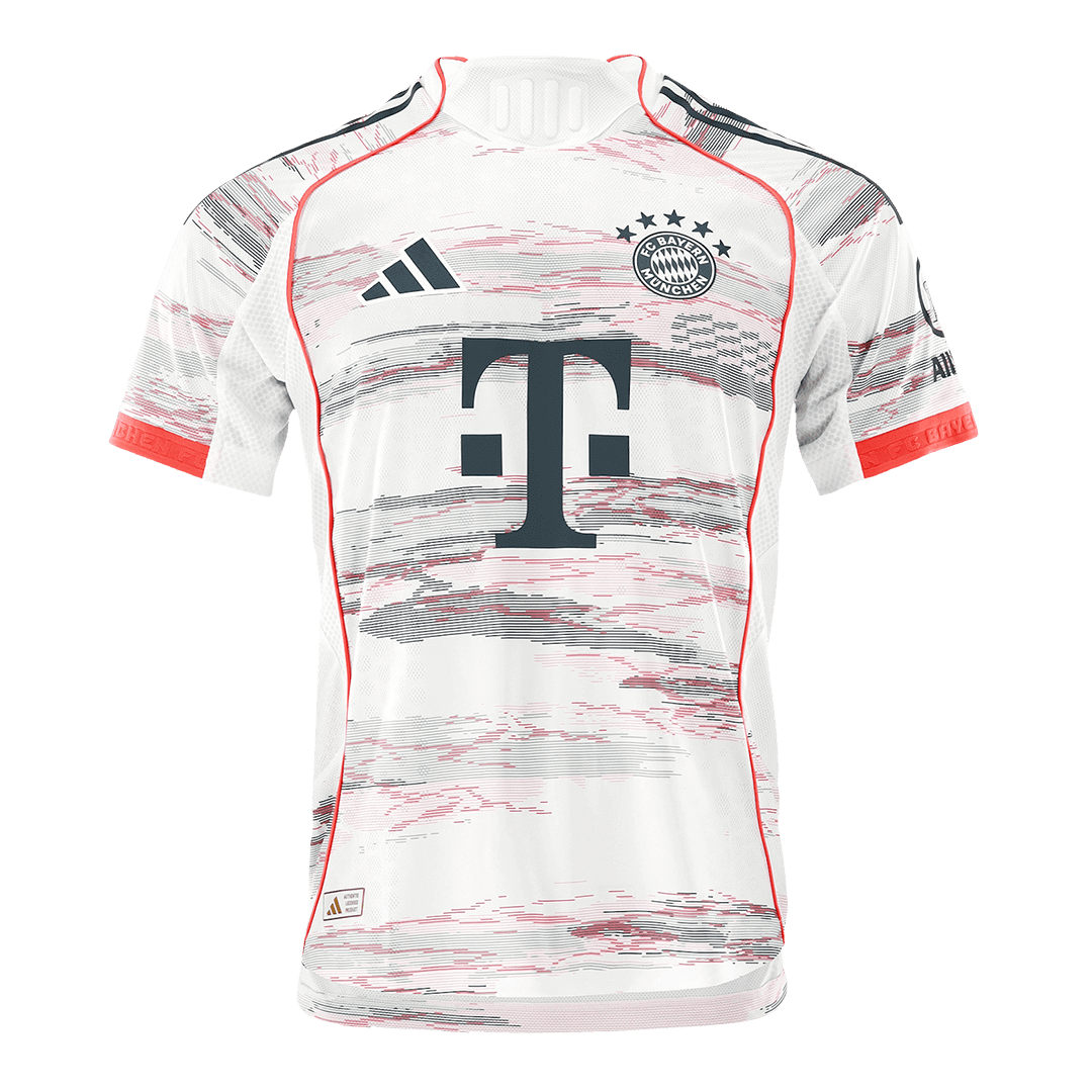 UPAMECANO #2 Bayern Munich Extérieur Maillot 2025/26 Blanc Joueur