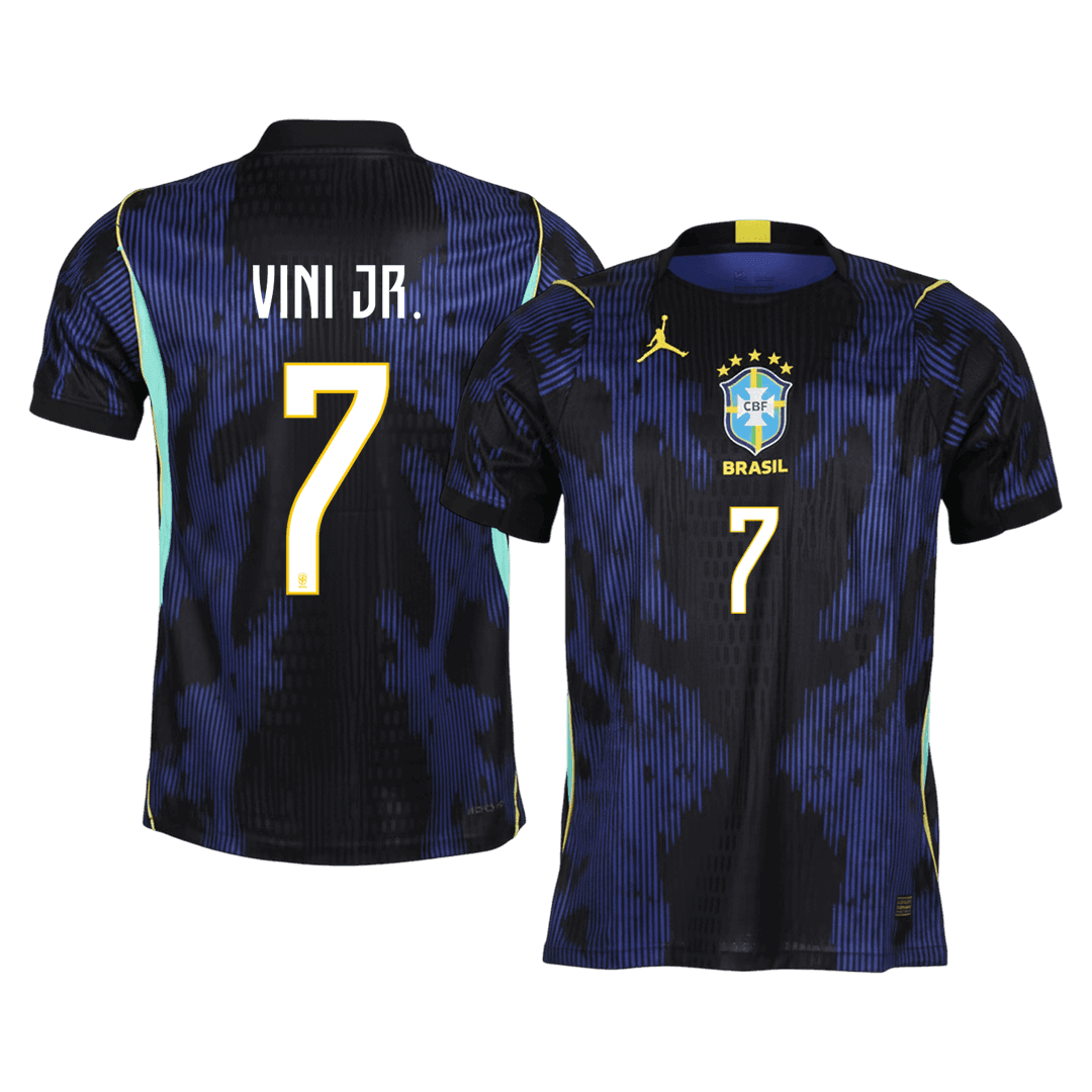 VINI JR. #7 Brésil Extérieur Maillot 2026 Bleu marine Joueur