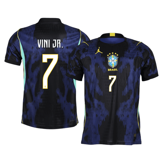 VINI JR. #7 Brésil Extérieur Maillot 2026 Bleu marine Joueur