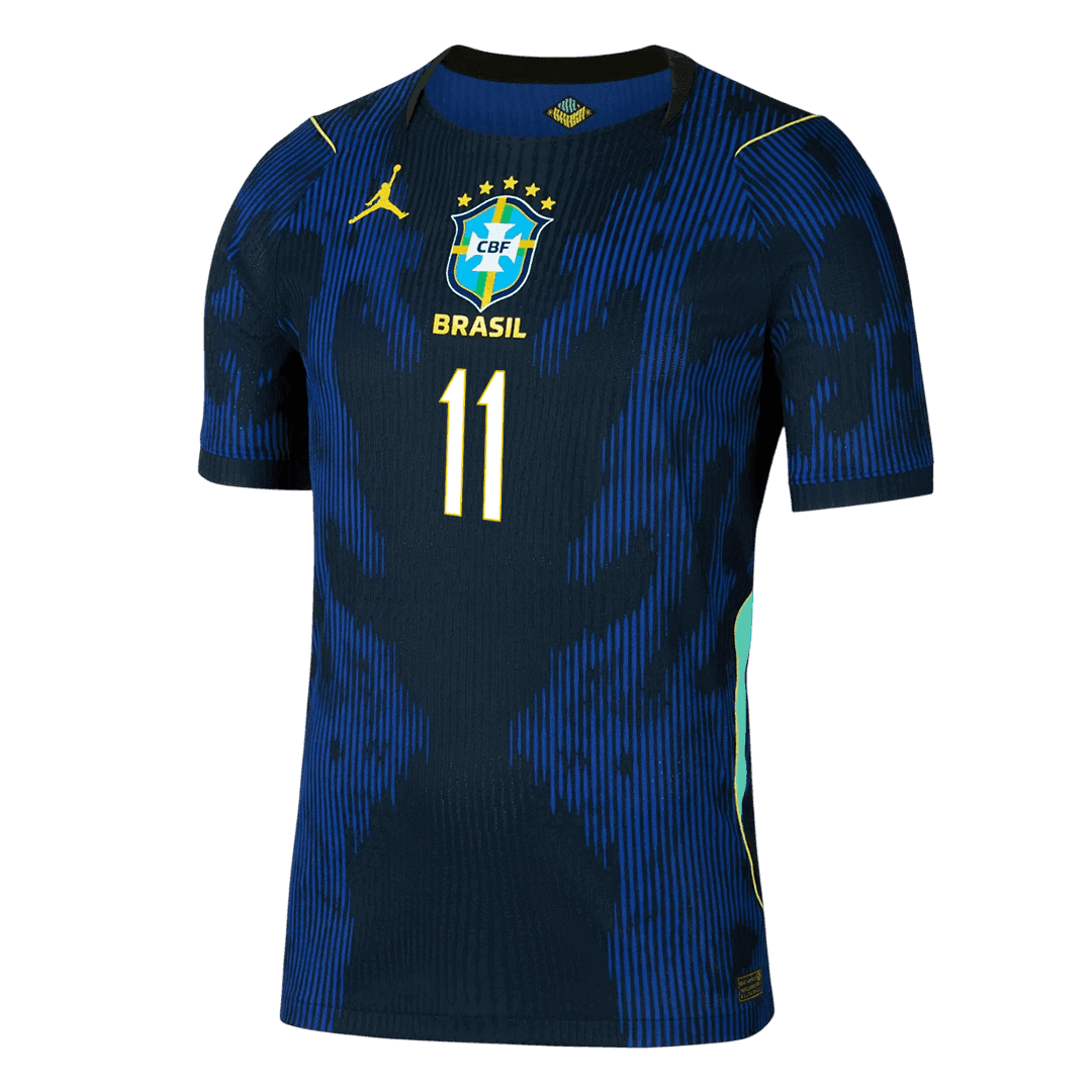 RAPHINHA #11 Brésil Extérieur Maillot 2026 Bleu marine Joueur