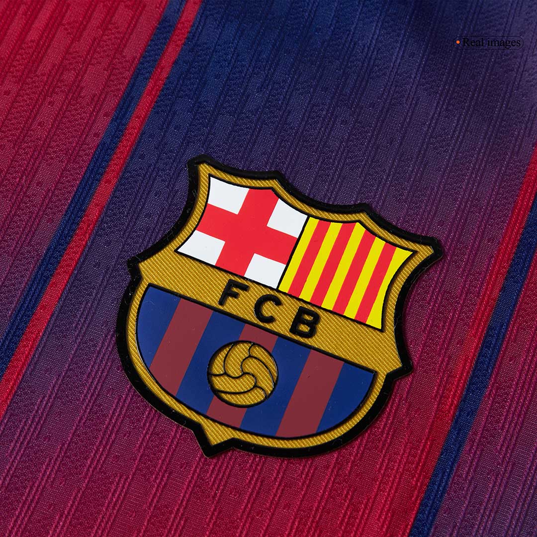 Barcelone Domicile Maillot 2025/26 Rouge&Bleu Joueur