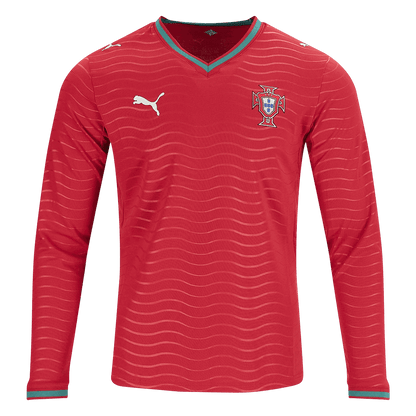 Portugal Domicile Maillot Manches Longues 2026 Rouge